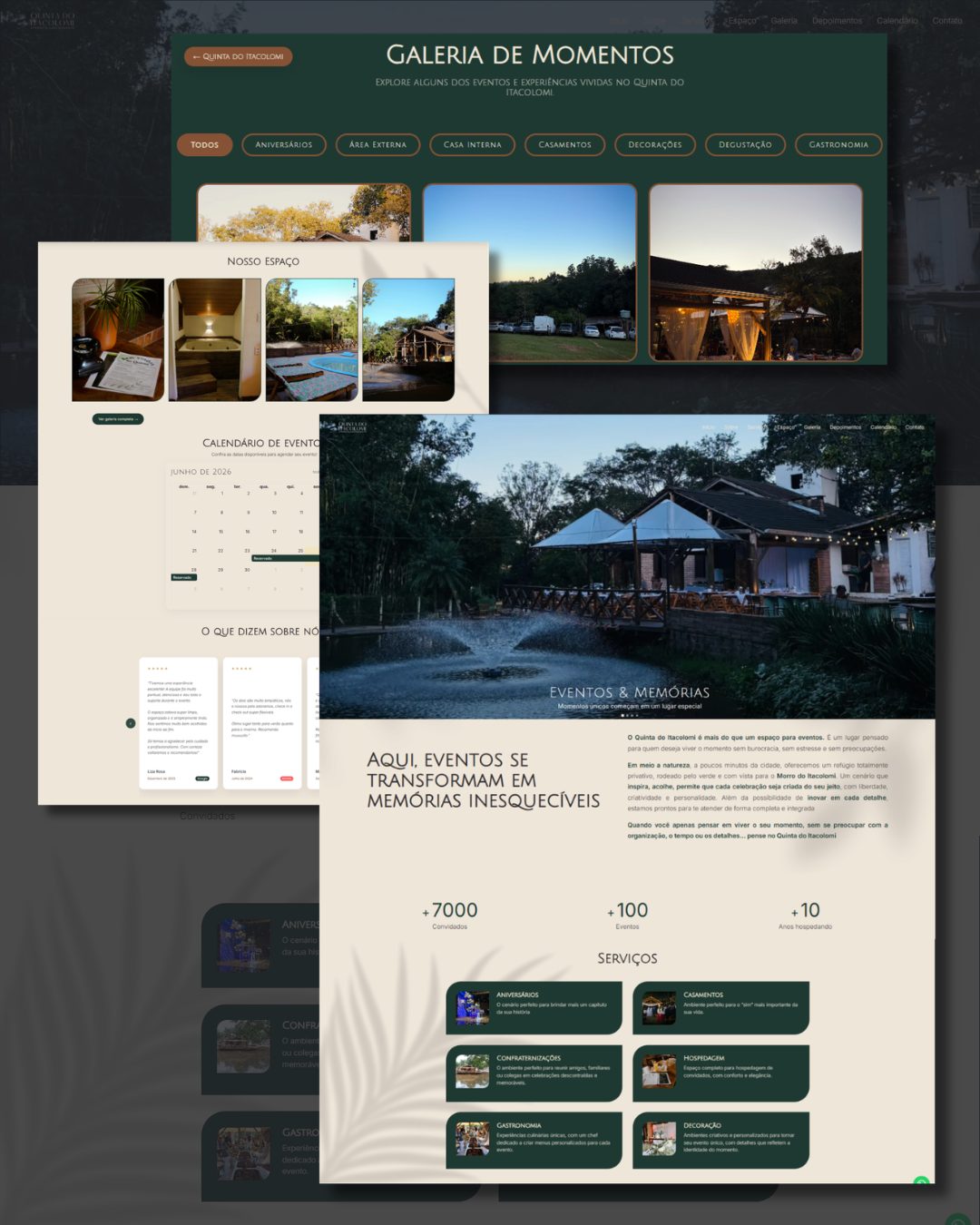 Site institucional Quinta do Itacolomi